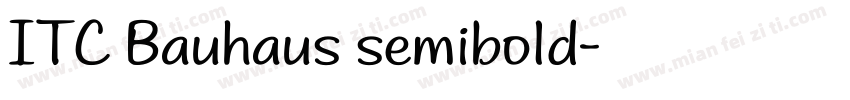 ITC Bauhaus semibold字体转换